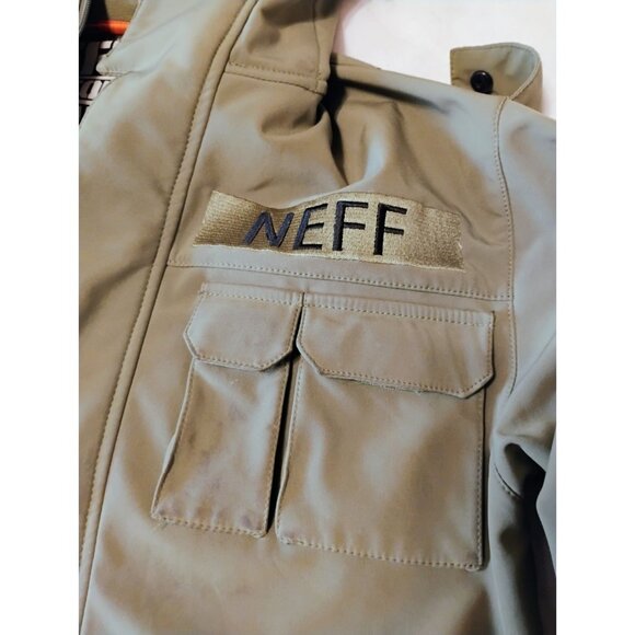 Neff Sarge Softshell Snowboard Jacket Size Medium Military Style - Picture 13 of 16